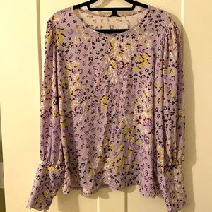 Ann Taylor Mixed Media Blouse NWT